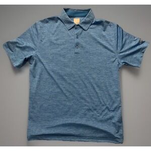 Callaway Golf Opti Dri Short Sleeve Golf Polo Shirt Blue V Logo Medium JBHS